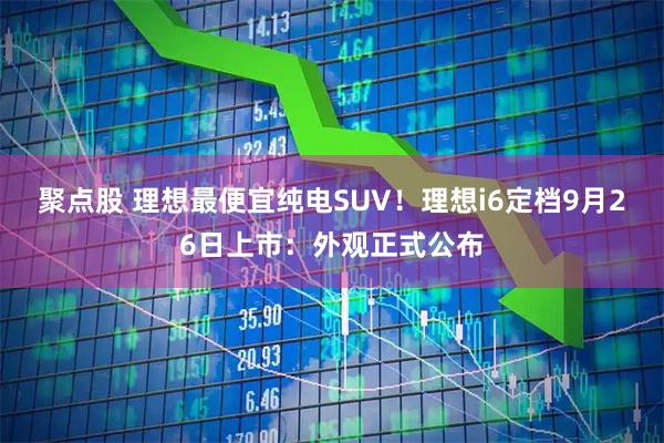 聚点股 理想最便宜纯电SUV！理想i6定档9月26日上市：外观正式公布