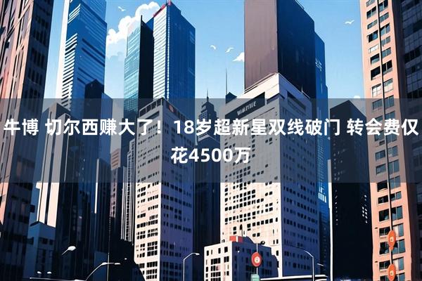 牛博 切尔西赚大了！18岁超新星双线破门 转会费仅花4500万