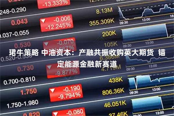 珺牛策略 中油资本：产融共振收购英大期货  锚定能源金融新赛道